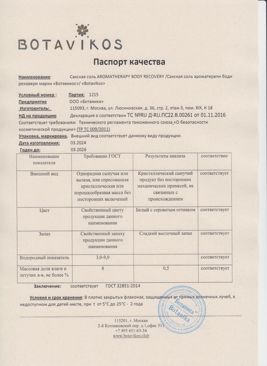 Паспорт №032024
